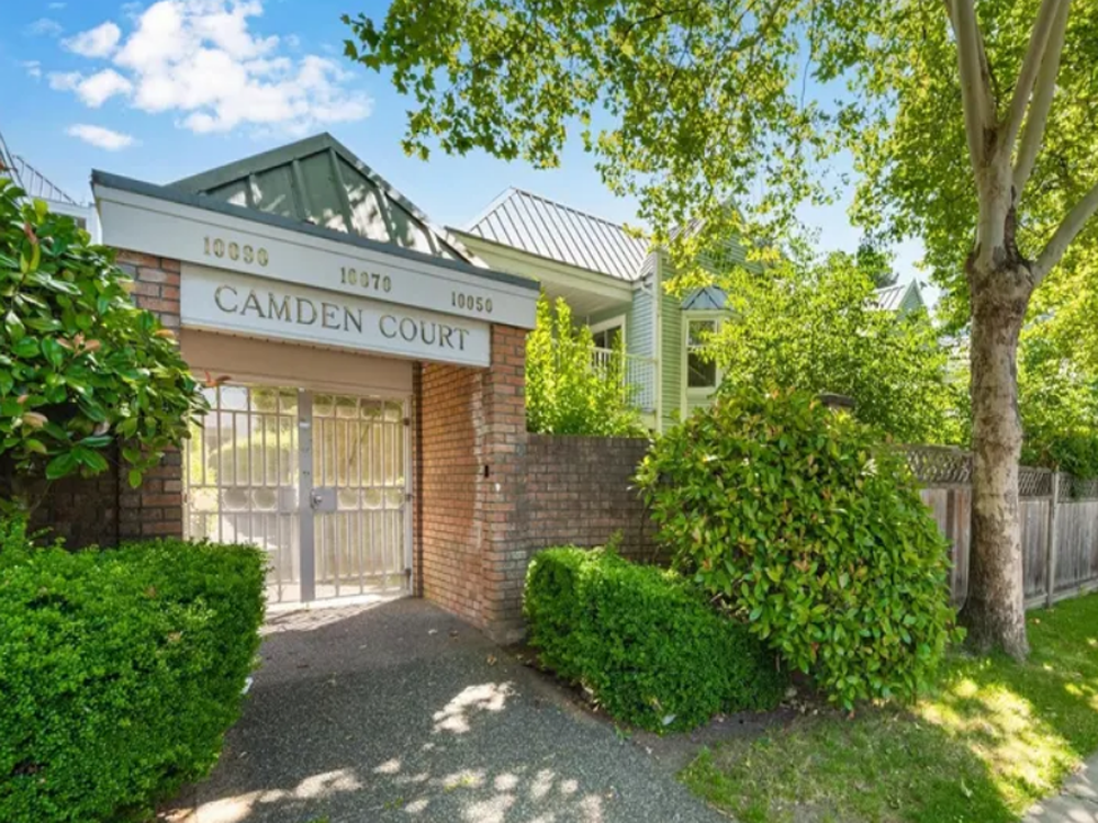 camden court Camden Court in Ottawa — a residential complex featuring multiple buildings surrounding a landscaped courtyard with trees and walkways.